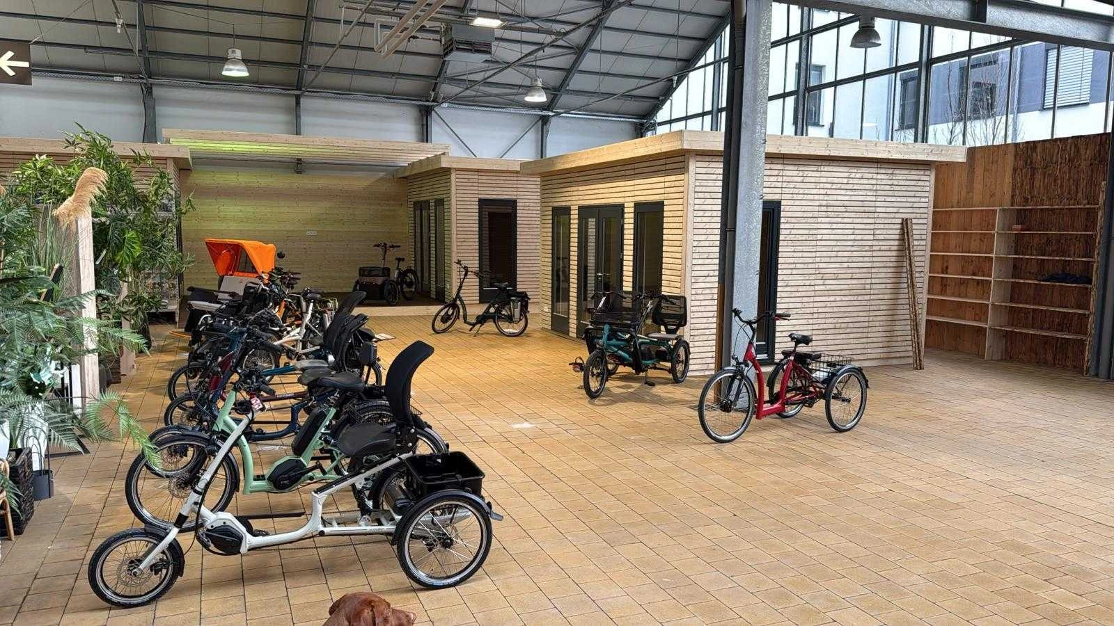 Laden mit Dreirädern