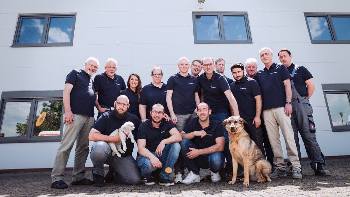 Gruppenfoto vom Cervotec Team