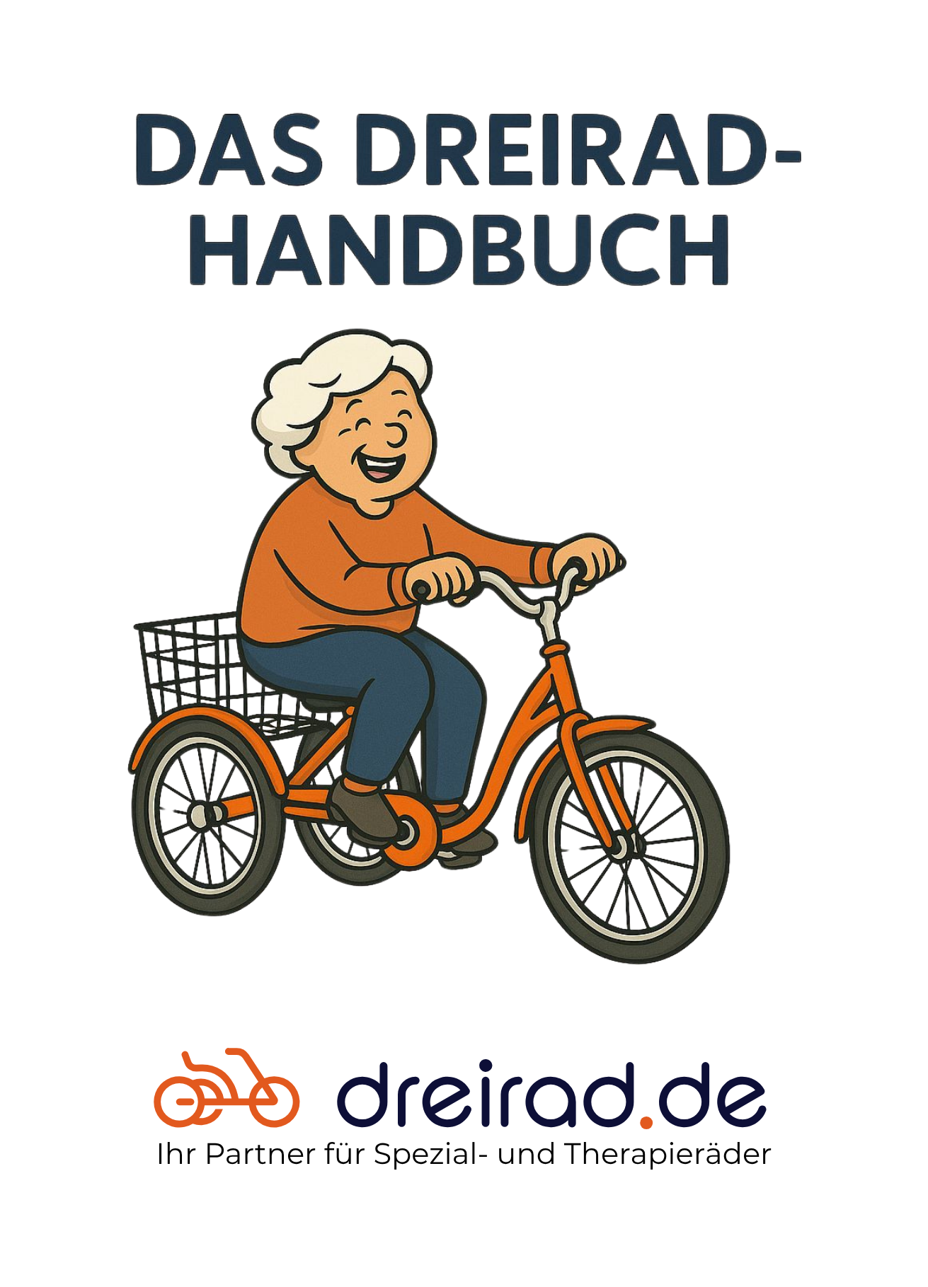Buchvorschau-it-Oma-auf-Dreirad-gezeichnet-Überschrift-Dreirad-Handbuch