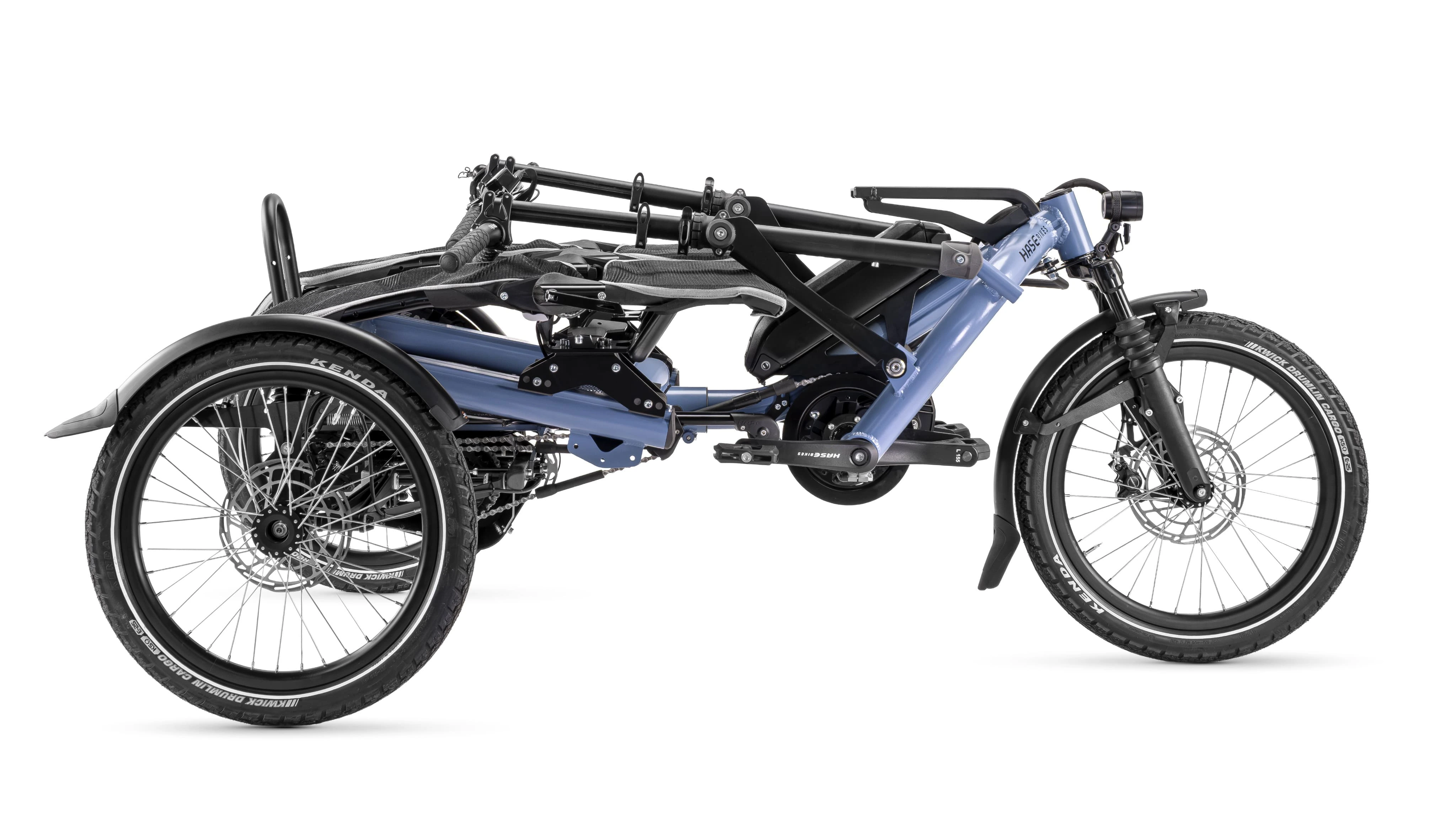 Kettwiesel TWO von Hase Bikes Lenker und Sitze eingeklappt