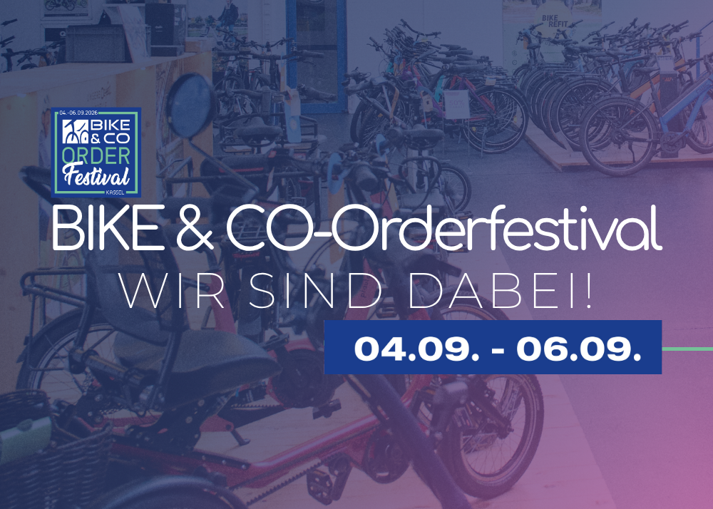 Aufschrift Bike & Co Oderfestival - Wir sind dabei am 04.09. bis 06.09.